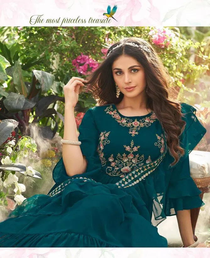 Wedding Masti Vol 2 By Af Chinon Chiffon Wedding Wear Gown With Dupatta Wholesale Shop in Surat